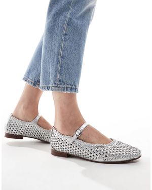 OFF THE HOOK – regent – ballerinas aus leder - Blau