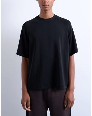 TOPMAN Crop Fit Raglan Tee - Blue