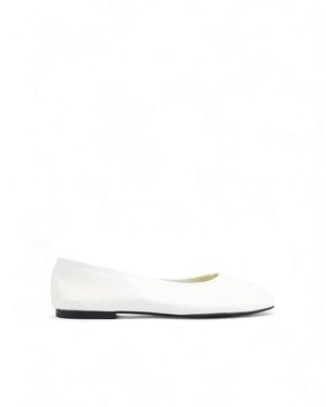 NA-KD Unlined Leather Ballerinas - Black