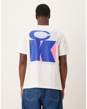 Calvin Klein Calvin Klein Stack Backprint Graphic T-shirt - Purple