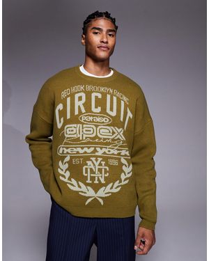 ASOS Super Oversized Knit Jumper - Green