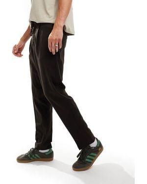 SELECTED Relaxed Tapered Fit Waistband Trouser - Black