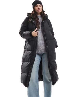 ONLY Longline Puffer Coat - Black
