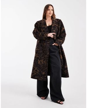ONLY Textured Maxi Coat - Black