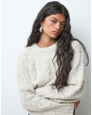 Vero Moda Oversized Chunky Cable Knit Jumper - Grey