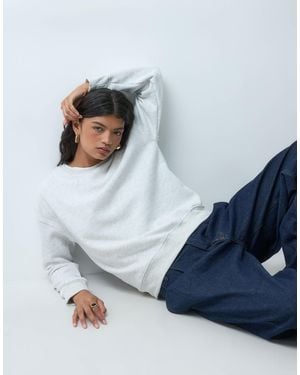 Noisy May Crew Neck Sweatshirt - Blue