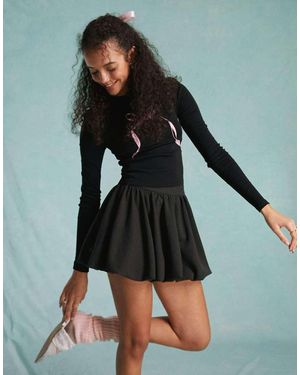 Miss Selfridge Minifalda De Sastre Abullonada De - Verde