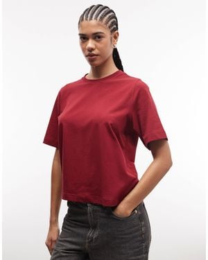 Weekday Boxy Fit T-Shirt - Red