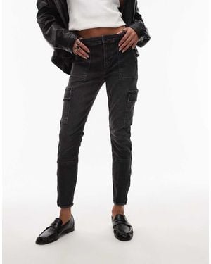 AllSaints Duran Skinny Cargo Bottoms - Black
