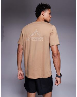 adidas Originals Adidas Outdoor Terrex Mountain T-shirt - Brown