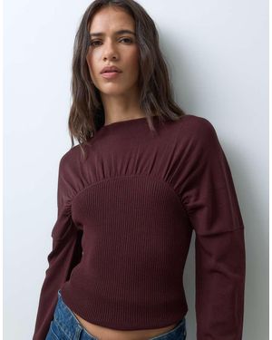 ASOS Top A Maniche Lunghe - Rosso