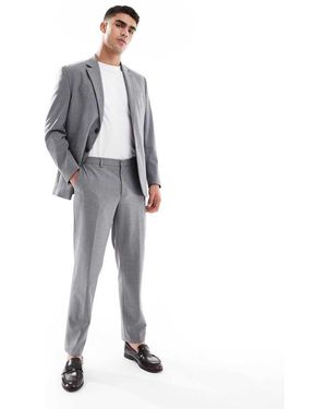 Jack & Jones Regular Fit Wool Blend Suit Trousers - Blue