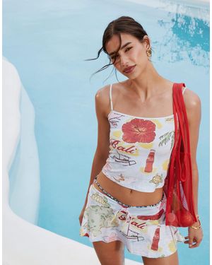 Motel Solay Bali Print Cami Co-Ord - Blue