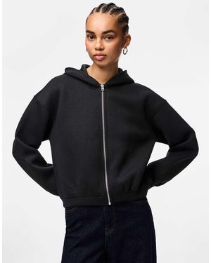 Pieces Sudadera Negra Con Capucha De - Negro