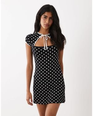black embellished cocktail dress Elegant Black Cocktail Dress with Embellished Trim main image 1