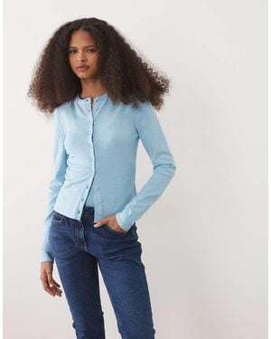 ASOS Fine Knit Cardigan Co-Ord - Blue