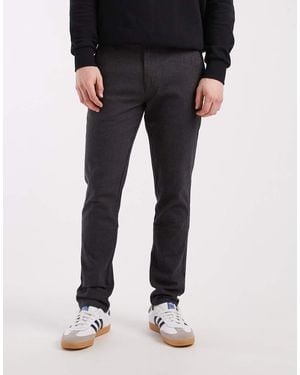 Jack & Jones Slim-Fit Chino Met Visgraatmotief - Zwart