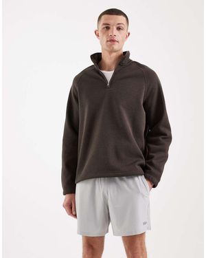 Hollister Mid-thigh Flex Logo Shorts - Brown