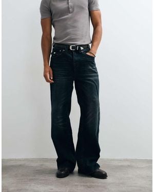 TRUE RELIGION Vinny Flap Pocket Straight Jeans - Grey
