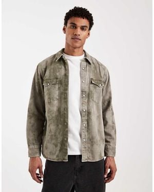 Levi's Relaxed Denim Western Shirt - Brown