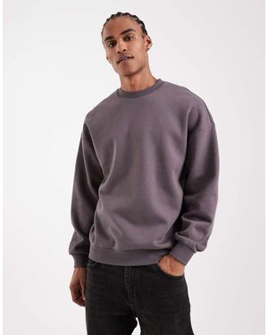 Only & Sons Sudadera Gris Intenso Extragrande De - Morado