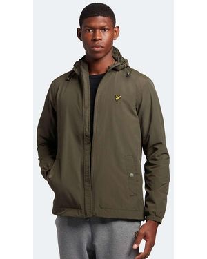 Lyle & Scott Zip Through Hooded Jacket - Green