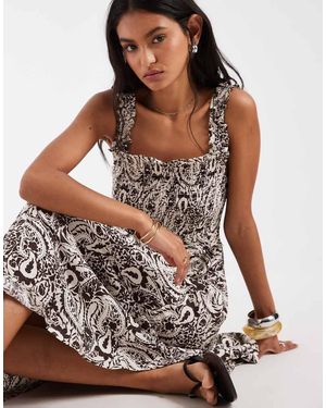 ONLY Smock Midaxi Dress - Brown