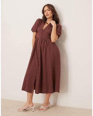 Nobody's Child Starlight Midaxi Dress - Brown