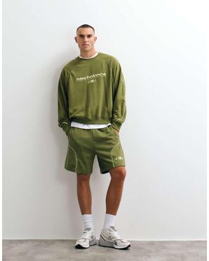 New Balance Trackside French Terry Short 7" - Green