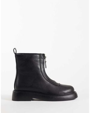 Raid Bernice Front Zip Chelsea Boots - Black
