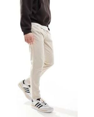 Brave Soul Twill Pants With Elasticated Waist - Black