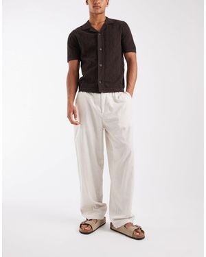 Jack & Jones Smart Linen Mix Pants - White