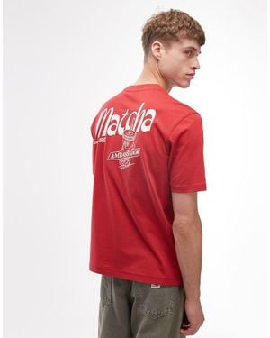 Napapijri Matcha Back Print T-shirt - Red