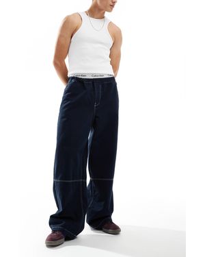 ASOS – super-baggyjeans - Blau