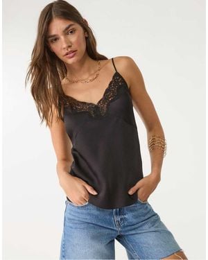 Stradivarius Lace Top - Blue