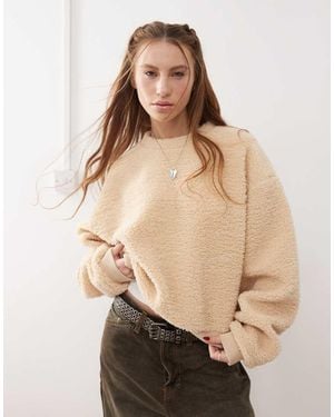Collusion Relaxed Sweatshirt - Natural