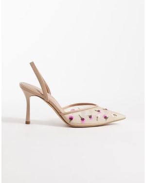 ALDO Carollina Floral Heeled Shoe - Natural