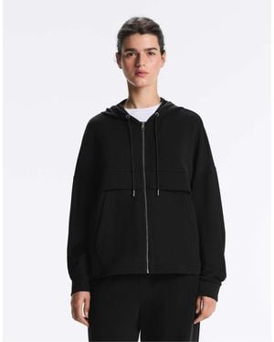 Oysho – sweatshirt aus weichem modal - Schwarz