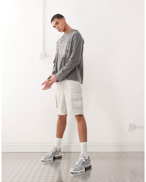 Karlkani – retro-cargo-shorts - Natur