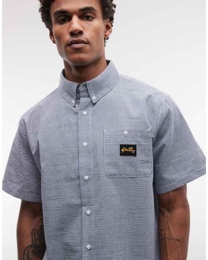 Stan Ray Camisa A Cuadros Pequeños De Manga Corta - Azul