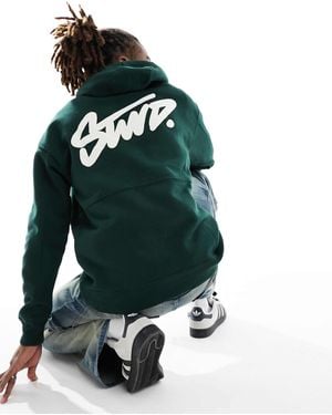 Pull&Bear Stwd Hoodie - Green