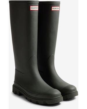 HUNTER Unisex Downpour Tall Gumboots - Blue