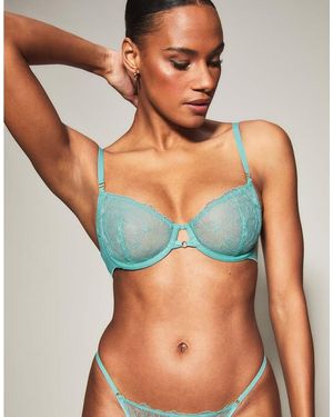 KBX Knickerbox Darcie Non Padded Balcony Bra - Blue