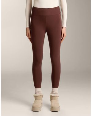 Oysho Super-extra-warm Seamless 70cm High-rise Ankle-length leggings - Brown