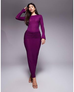 Ruched & Ready Gonna Lunga Fasciante - Viola