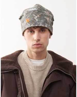 Collusion Lightweight Camo Skull Cap Beanie - Gray