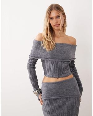 Wanderdoll – mollie – strukturierter rippstrick-pullover - Grau