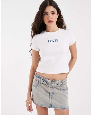 Levi's Minirok Met Riem - Wit