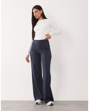 4505 Hourglass Icon High Waist Wide Leg Dance Pant - Blue