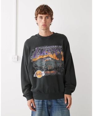 KTZ – la lakers – oversize-sweatshirts - Grau